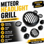royal enfield meteor headlight grill metal protector