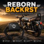 Royal Enfield Reborn 350 Backrest (R LOGO)| Premium Back Support for Classic 350 Reborn