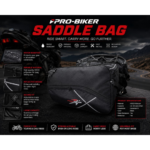 Pro-Biker Motorcycle Saddle Bag | Waterproof Bike Side Bag | Large Capacity Travel Luggage Bag for Bikes (Universal Fit)