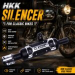 HKK classic bike silencer with deep bass exhaust for Royal Enfield Classic 350
