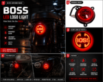 BOSS Backlight for Royal Enfield Classic & Standard – Bold Red LED Tail Lamp