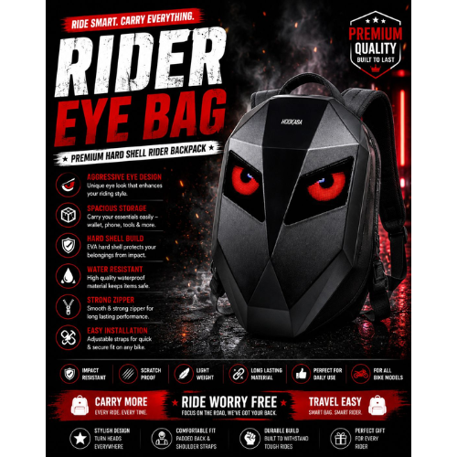 hard shell biker backpack stylish waterproof