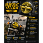 royal enfield yellow headlight cover fog visibility
