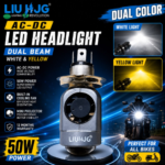 liu hjg dual color led bulb h4