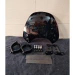 Universal Tinted Flyscreen Windshield (Clamp-On) for Royal Enfield Hunter 2025 model