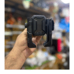 Auto-Lock Motorcycle Phone Holder – Side-Lock Jaw-Grip, 360° Rotation (Fits 22–33 mm Handlebars, 60–90 mm Phones)