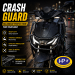 HP Crash Guard for Hero Xoom 125 | Heavy Duty Leg Guard | Black Powder Coated |