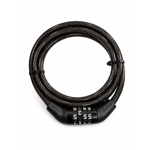 Number Lock 4 Digit Combination Cable Lock for Bike & Helmet | Anti-Theft Number Lock for Motorcycle & Scooty