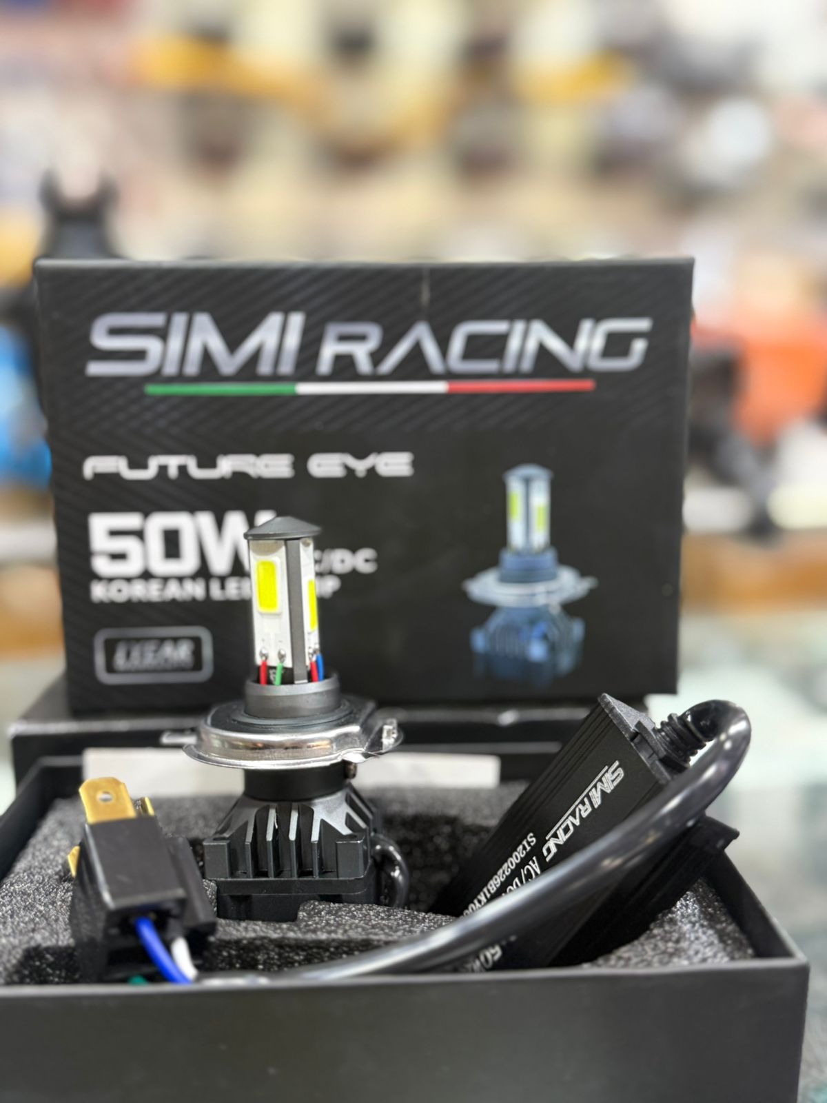 SIMI Racing 50W LED headlight bulb Korean chip bike