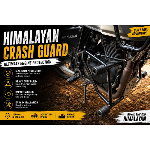 royal enfield himalayan crash guard engine protection