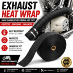 motorcycle exhaust heat wrap fiberglass 1200 degree