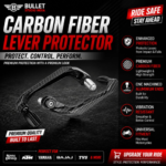 motorcycle carbon fiber lever protector universal fit
