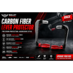race edition motorcycle carbon fiber lever protector red cnc