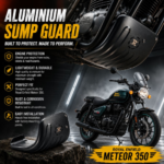 Royal Enfield Meteor 350 aluminium sump guard for engine protection