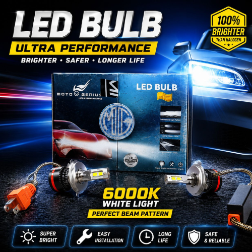 6000k led headlight bulb white light for bike car super bright