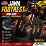 Upgrade Your Jawa Motorcycle with Heavy-Duty Footrests for Enhanced Comfort