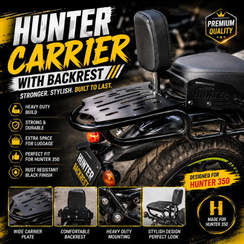 hunter 350 carrier with backrest