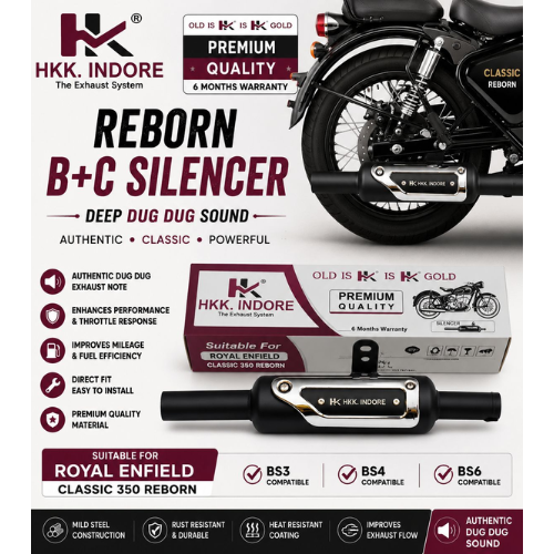royal enfield classic 350 exhaust hkk