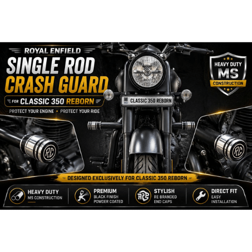 classic 350 reborn single rod crash guard