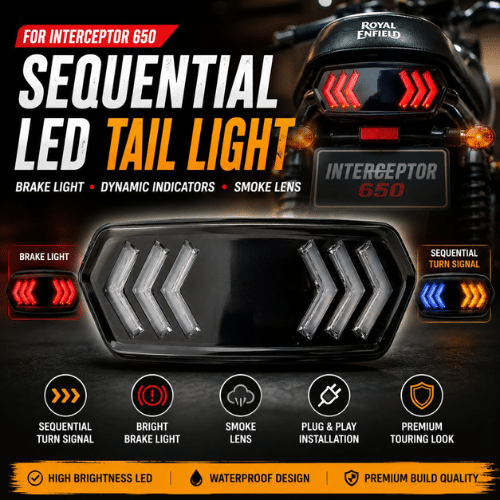 19 interceptor 650 sequential tail light