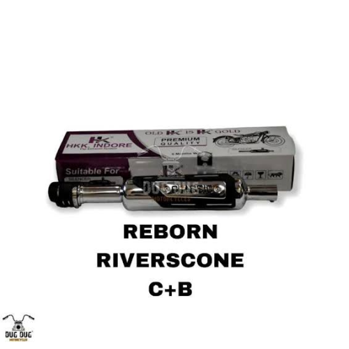 reborn reverse cone silencer chrome