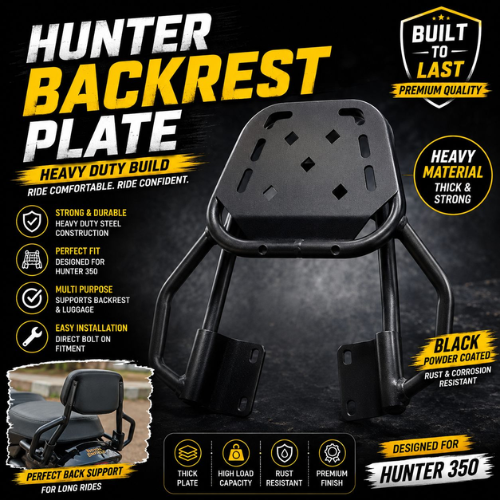 hunter 350 backrest plate carrier