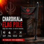 Chardikala Flag Pole for Bike | Motorcycle Flag Mount Rod (Heavy Duty Metal)