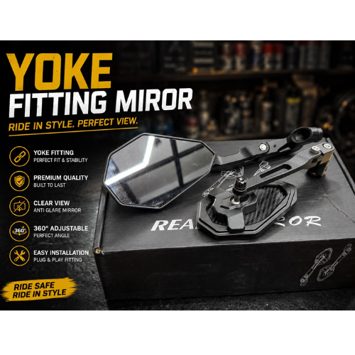 yoke fitting mirror motorcycle