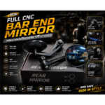 cnc bar end mirror round bike