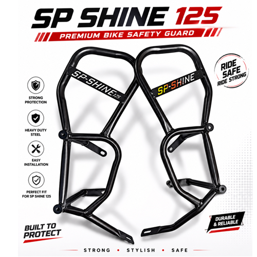 sp shine 125 crash guard double side