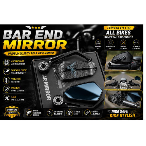 bar end mirror aluminium bike