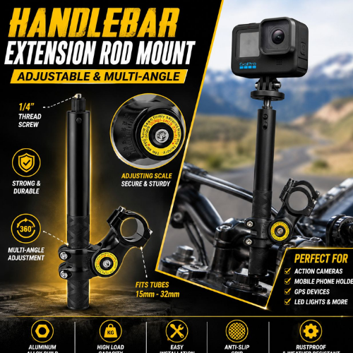 motorcycle-handlebar-extension-rod-camera-mount