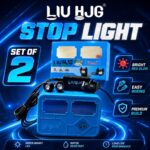 LIU HJG LED stop light for bike bright red brake light set of 2