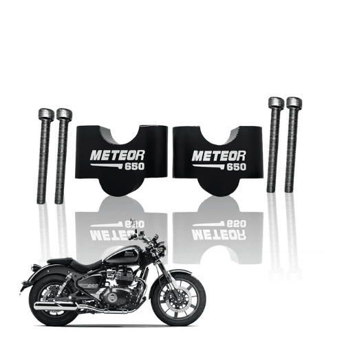 super-meteor-650-handlebar-riser-black